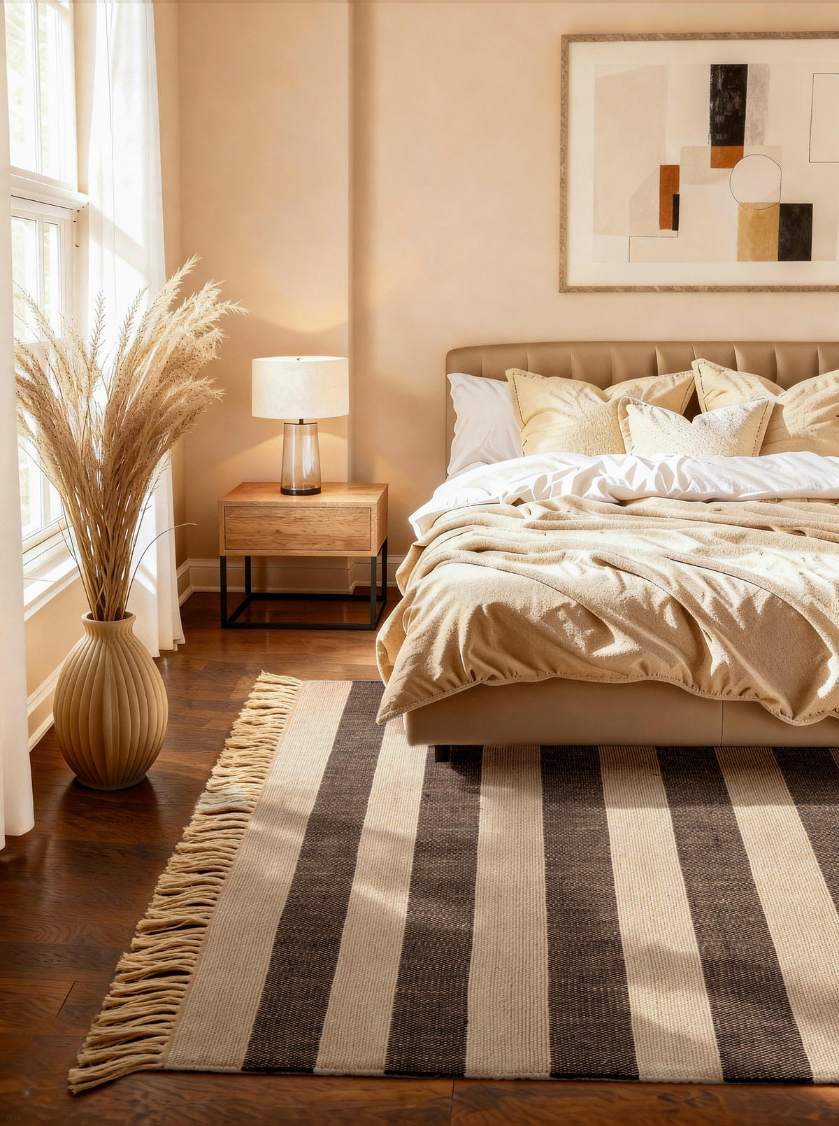 JUTETEPPICH 200/300 cm Handloom 1.0 Creme, Schwarz  - Creme/Schwarz, Basics, Textil (200/300cm) - Hanse Home