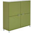 HIGHBOARD 120/117,8/39,6 cm - Chromfarben/Grün, Design, Holzwerkstoff/Metall (120/117,8/39,6cm) - Invivus HIGHBOARD 120/117,8/39,6 cm - Chromfarben/Grün, Design, Holzwerkstoff/Metall (120/117,8/39,6cm) - Invivus