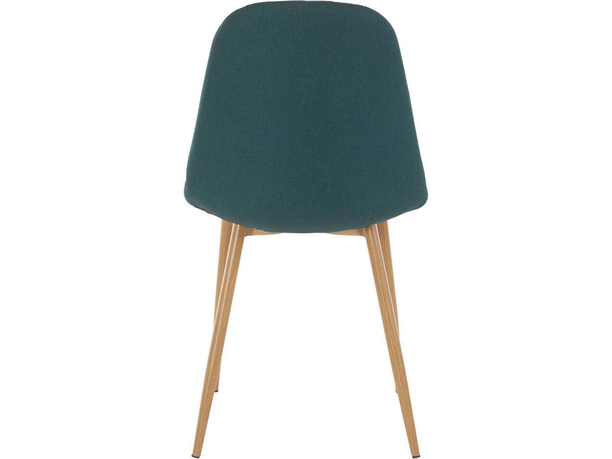 STUHL-SET Dunkelgrün  - Dunkelgrün/Eichefarben, Design, Textil/Metall (44/87/52cm) - MID.YOU