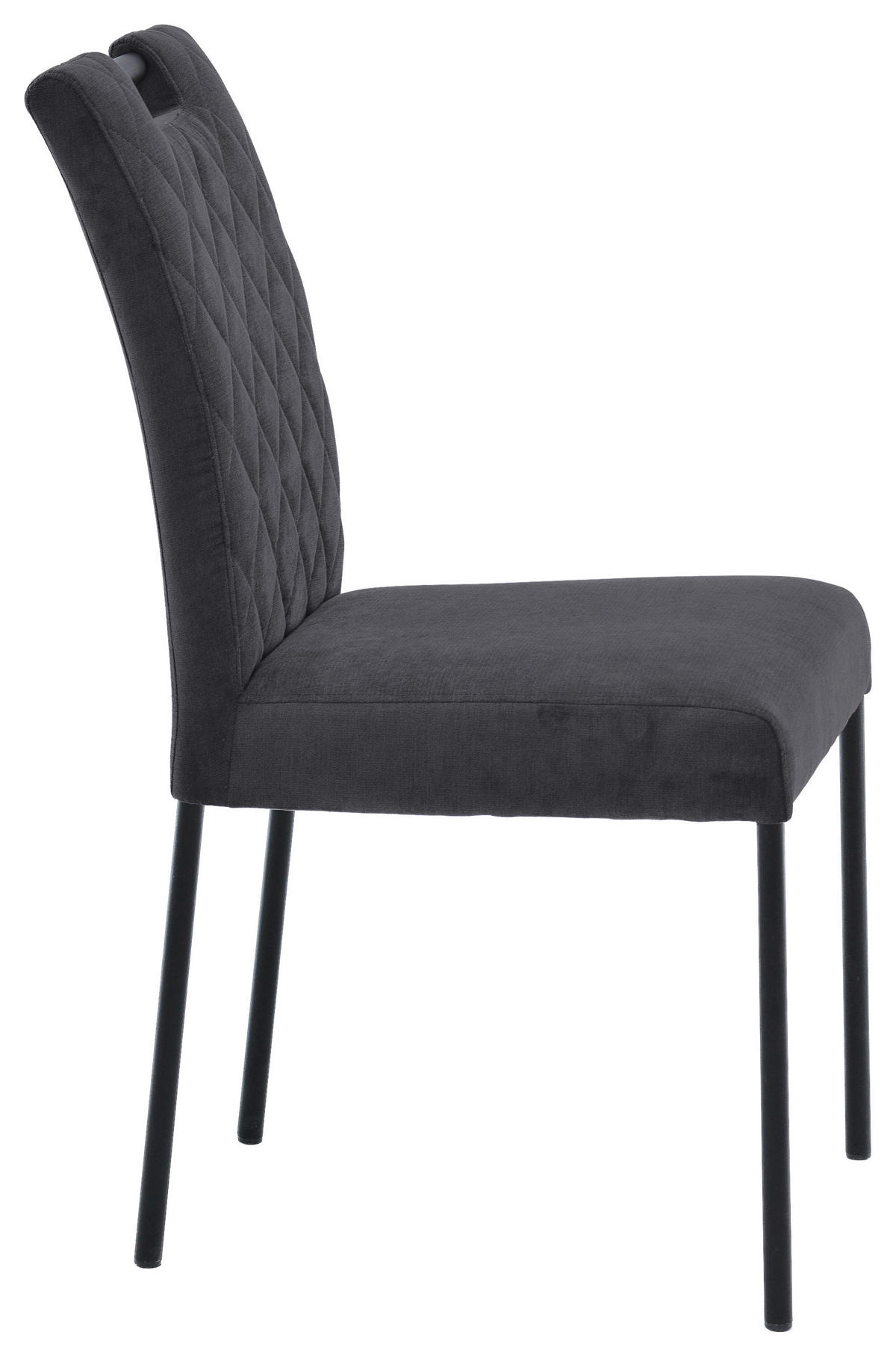 STUHL Webstoff Dunkelgrau  - Dunkelgrau, KONVENTIONELL (46/91/61cm) - Carryhome