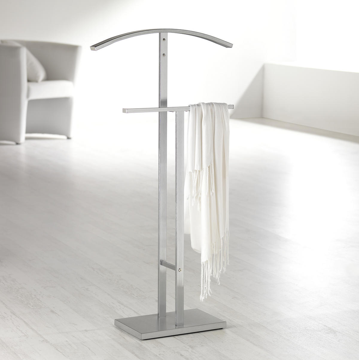 HERRENDIENER in Edelstahlfarben 48/100/20 cm   - Edelstahlfarben, Design, Metall (48/100/20cm) - Boxxx