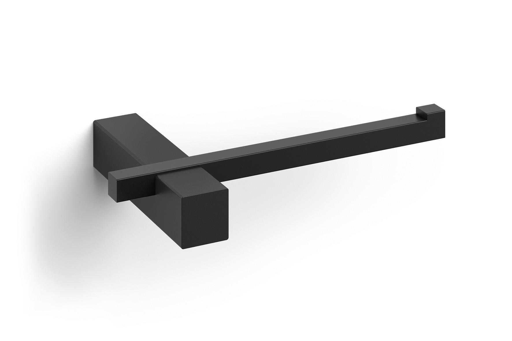 TOILETTENPAPIERHALTER - Schwarz, Basics, Metall (16,5/2,6/10cm) - Zack