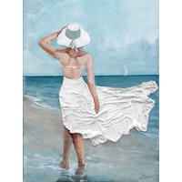 OLAJFESTMÉNY 75/100 cm  - színes, Basics, textil/fa (75/100cm)