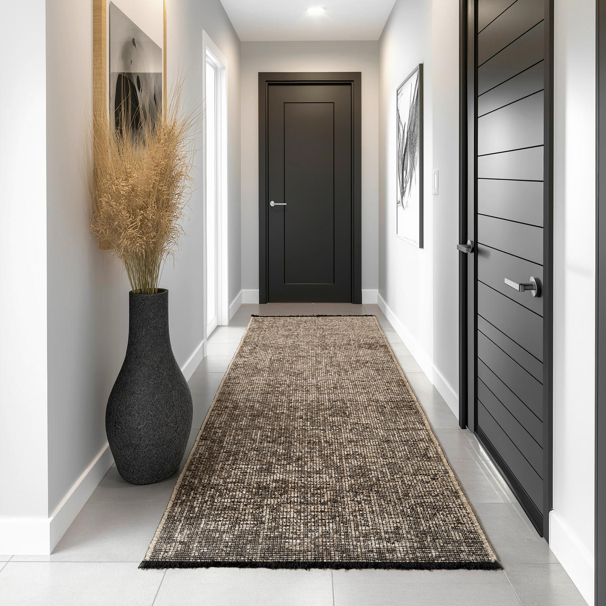 FLACHWEBETEPPICH 80/150 cm Space Braun  - Braun, Basics, Textil (80/150cm) - Novel