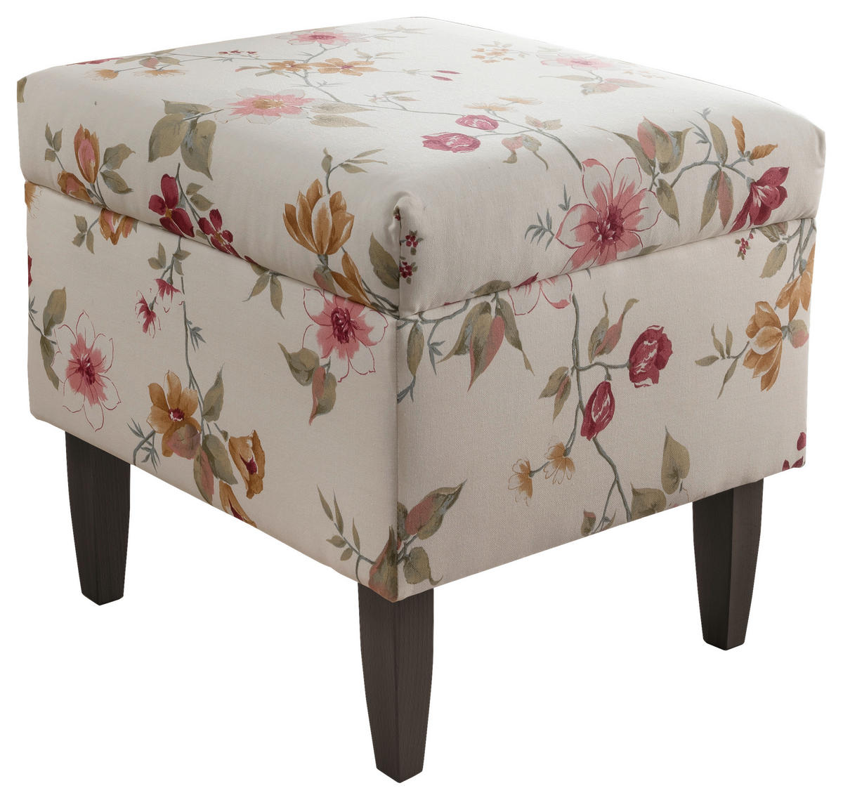 SESSELSET in Webstoff Rot, Wengefarben, Beige  - Wengefarben/Beige, ROMANTIK / LANDHAUS, Holz/Textil (80/102/86cm) - Livetastic