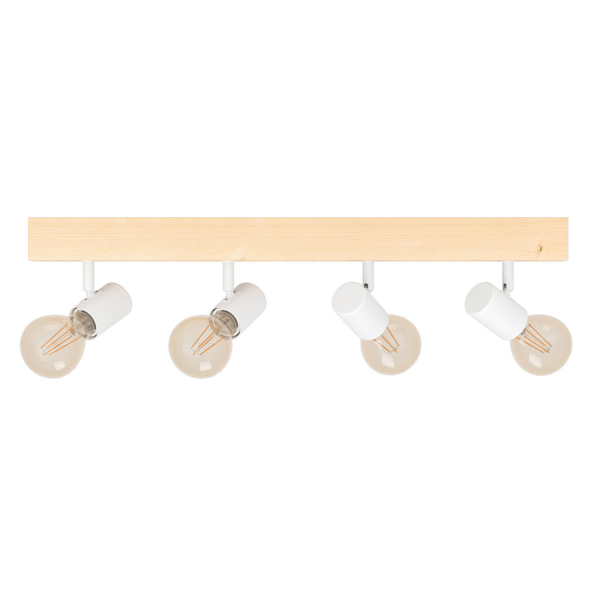 STRAHLER 63/5/63 cm   - Braun/Weiß, Natur, Holz/Metall (63/5/63cm) - Eglo