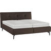 POLSTERBETT 180/200 cm  in Dunkelbraun  - Weiss/Dunkelbraun, Modern, Holz/Holzwerkstoff (180/200cm) - Beldomo - Sleep