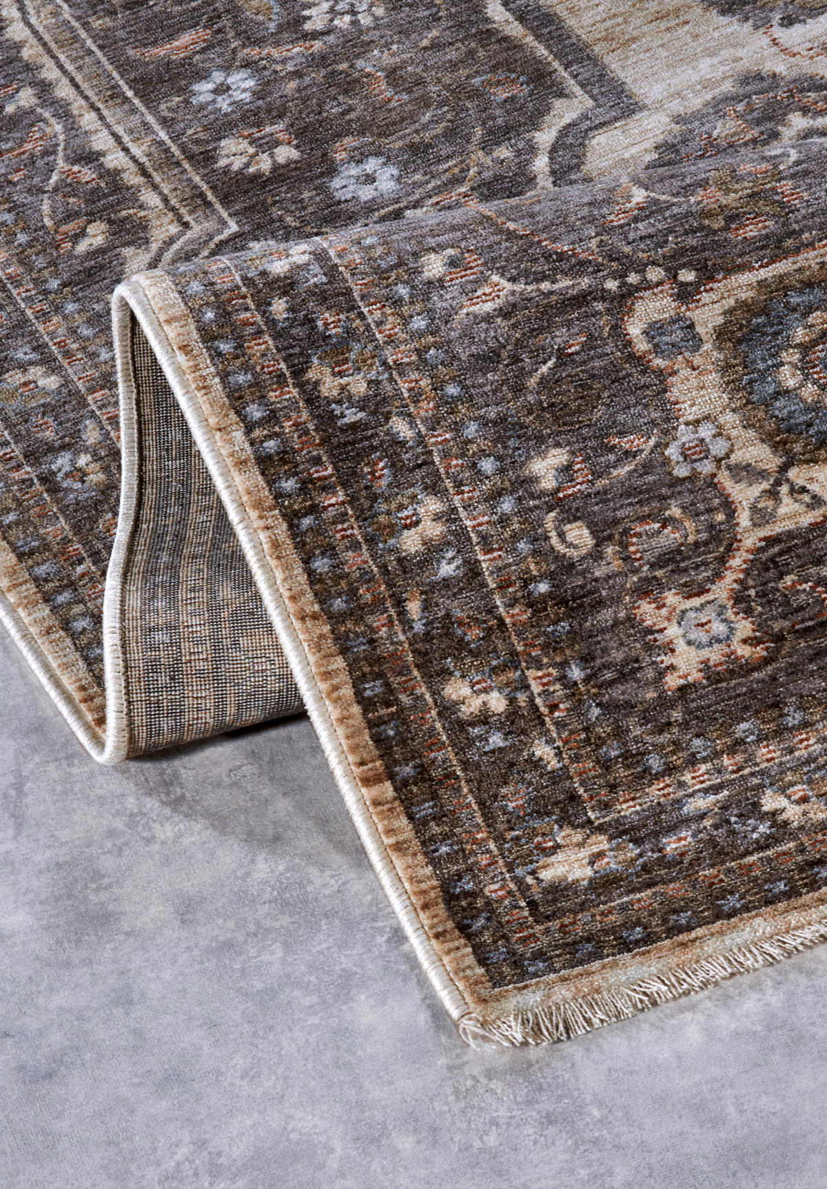 FLACHWEBETEPPICH 120/170 cm Kollektion 1871 Multicolor, Graublau  - Graublau/Multicolor, Design, Kunststoff (120/170cm) - Villeroy & Boch