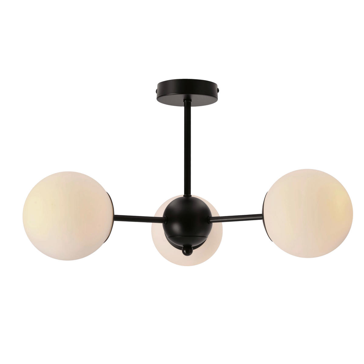 PENDELLEUCHTE 54/54/28 cm  - Schwarz/Weiß, KONVENTIONELL, Metall (54/54/28cm)