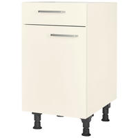 SCHUBKASTENUNTERSCHRANK 45/87/56 cm  in Magnolie  - Edelstahlfarben/Magnolie, MODERN, Holzwerkstoff/Metall (45/87/56cm) - Nobilia