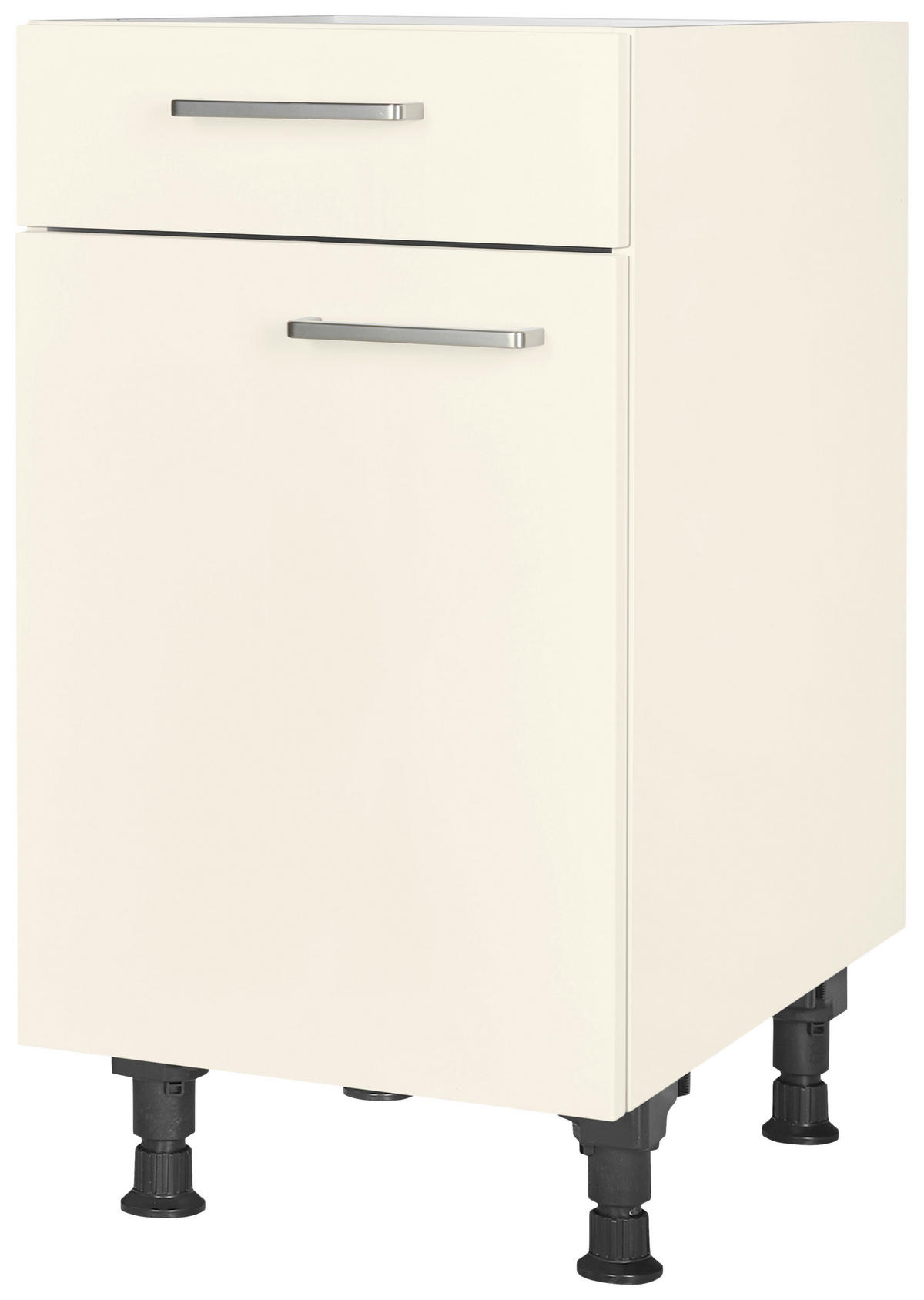 SCHUBKASTENUNTERSCHRANK 45/87/56 cm  in Magnolie  - Edelstahlfarben/Magnolie, MODERN, Holzwerkstoff/Metall (45/87/56cm) - Nobilia