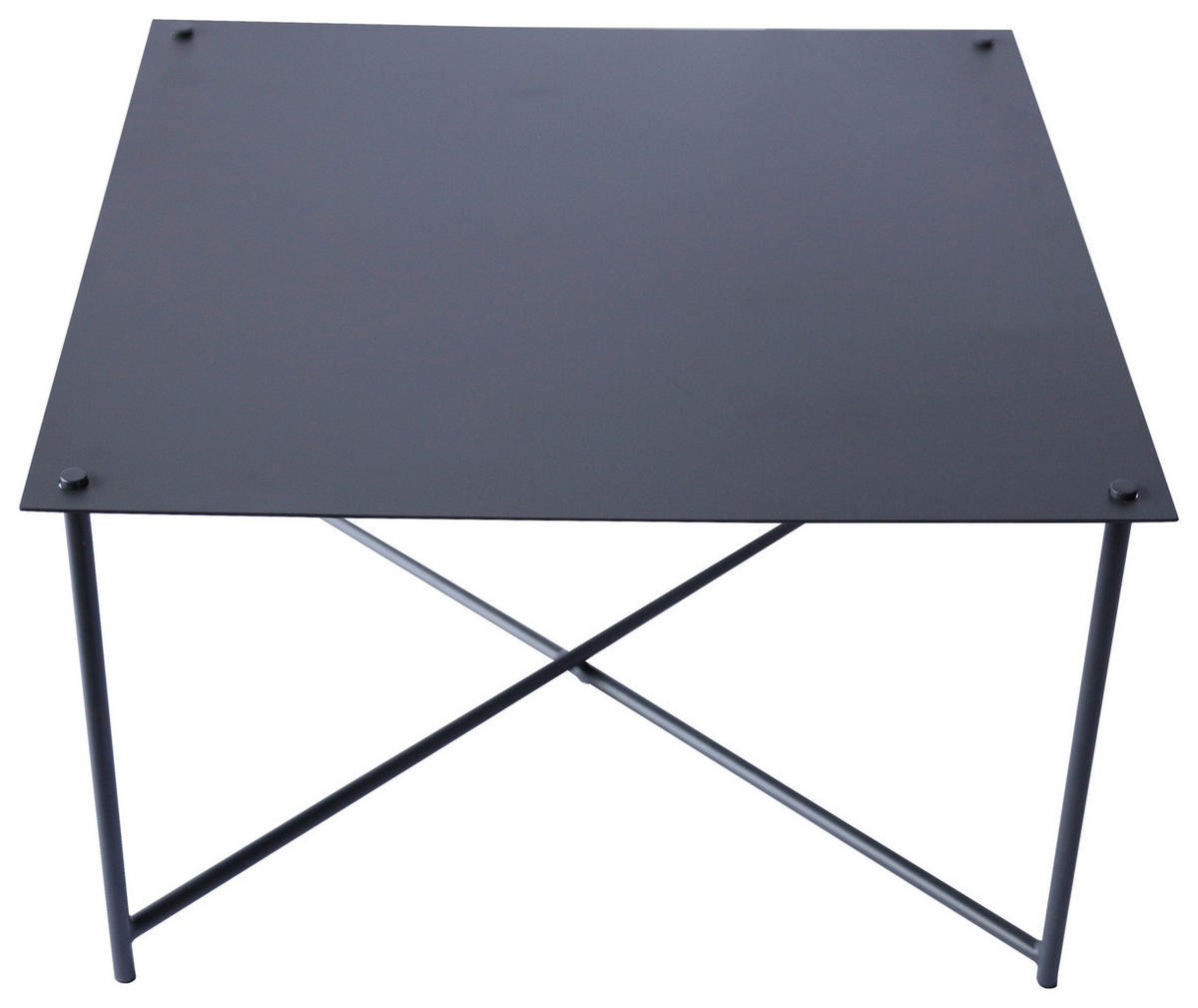 COUCHTISCH 70/70/42 cm quadratisch Anthrazit  - Anthrazit, Design, Metall (70/70/42cm) - Xora