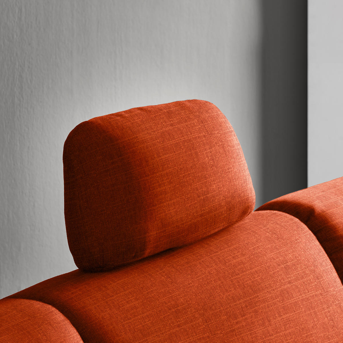 ECKSOFA in Chenille Orange  227/208 cm  - Alufarben/Orange, KONVENTIONELL, Textil/Metall (227/208cm) - Sedda