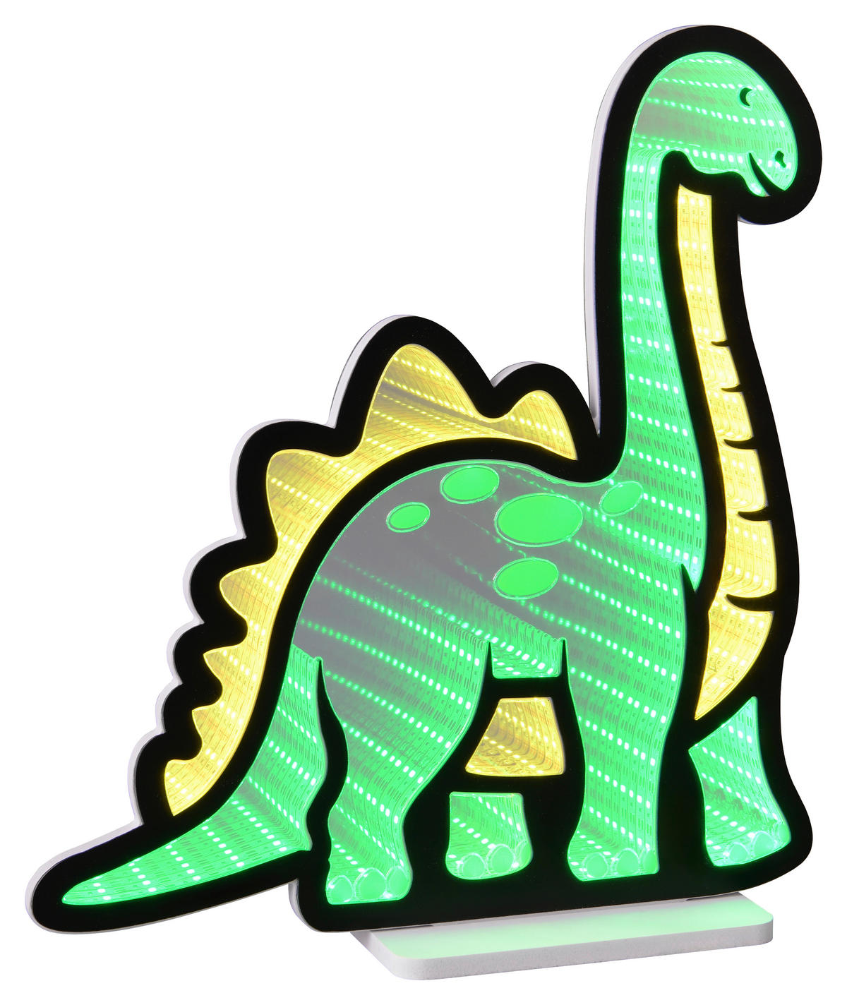 LED-DEKOLEUCHTE Dinosaur 30,5/33,4 cm  - Gelb/Grün, Design, Kunststoff/Metall (30,5/33,4cm) - Novel