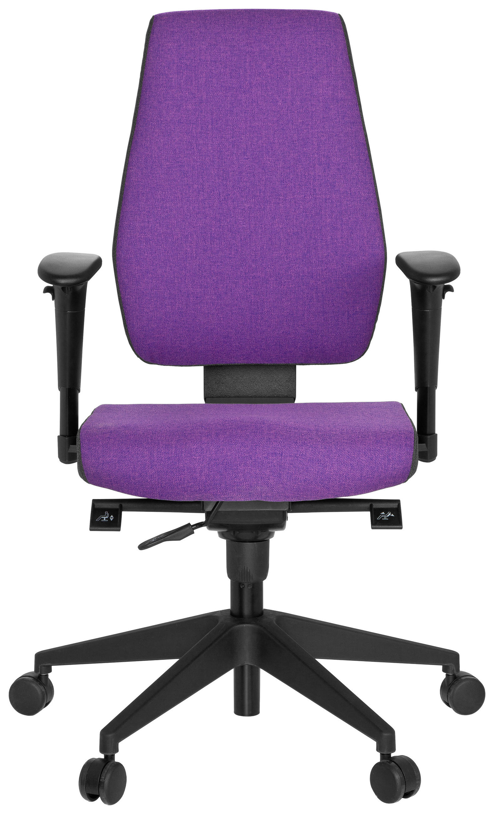OTOČNÁ ŽIDLE, plochá tkanina, fialová, černá, tmavě šedá - černá/tmavě šedá, Moderní, textil/plast (56/123/47cm) - MID.YOU