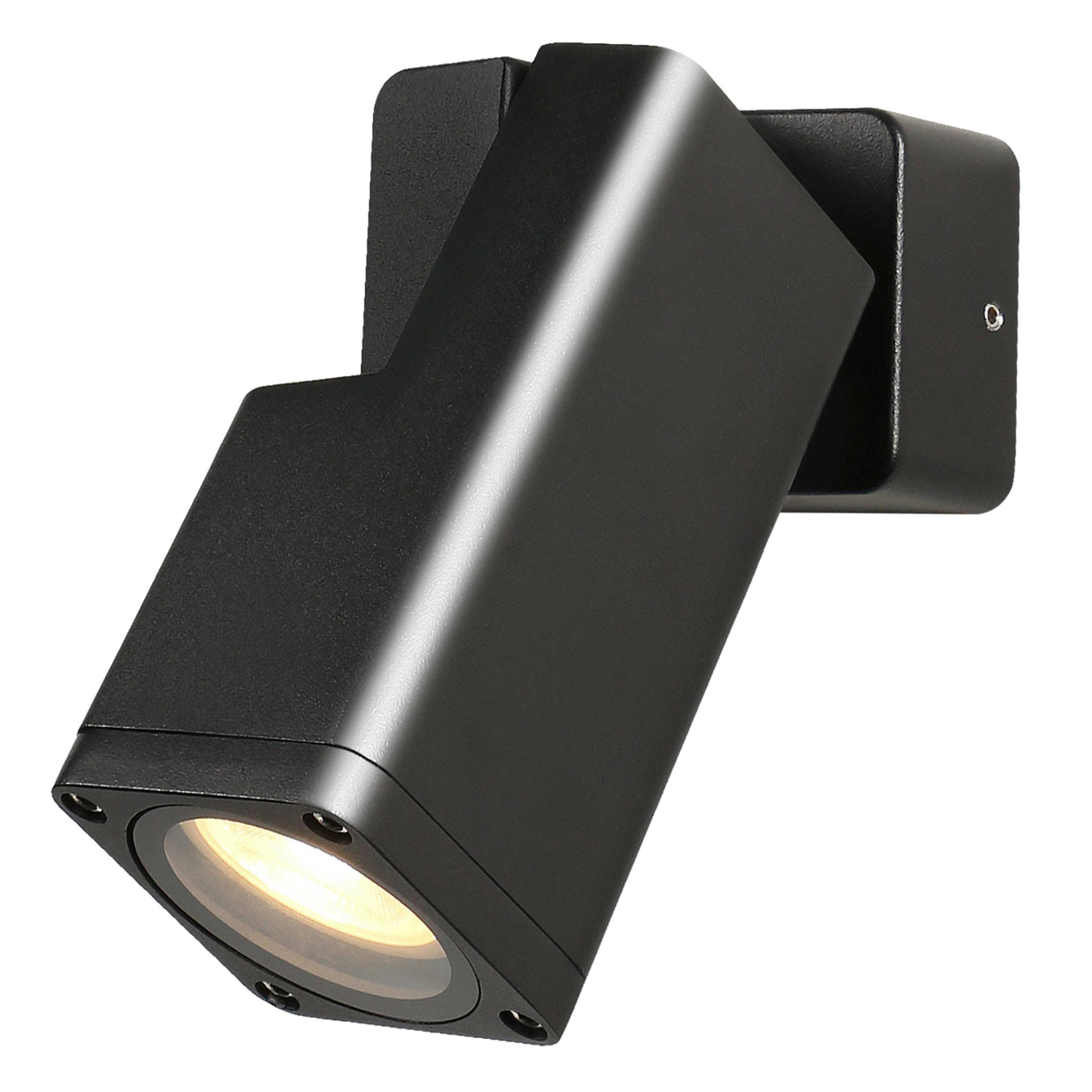 VÄGGLAMPA FÖR UTOMHUS - svart, Design, metall (6.5/6.5/20cm)
