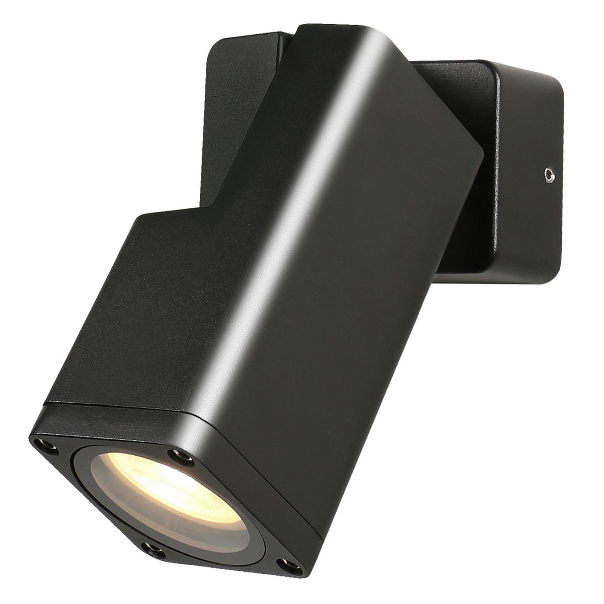 VÄGGLAMPA FÖR UTOMHUS - svart, Design, metall (6.5/6.5/20cm)