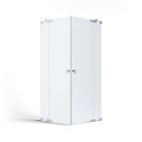 DUSCHKABINE 90/200/90 cm  in Silberfarben  - Silberfarben, MODERN, Glas/Metall (90/200/90cm) - Schöner Wohnen