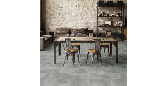 Vinylboden Stone Beton Stone Cement  per  m² - Grau, Design, Kunststoff (60/30/0,4cm) - Venda