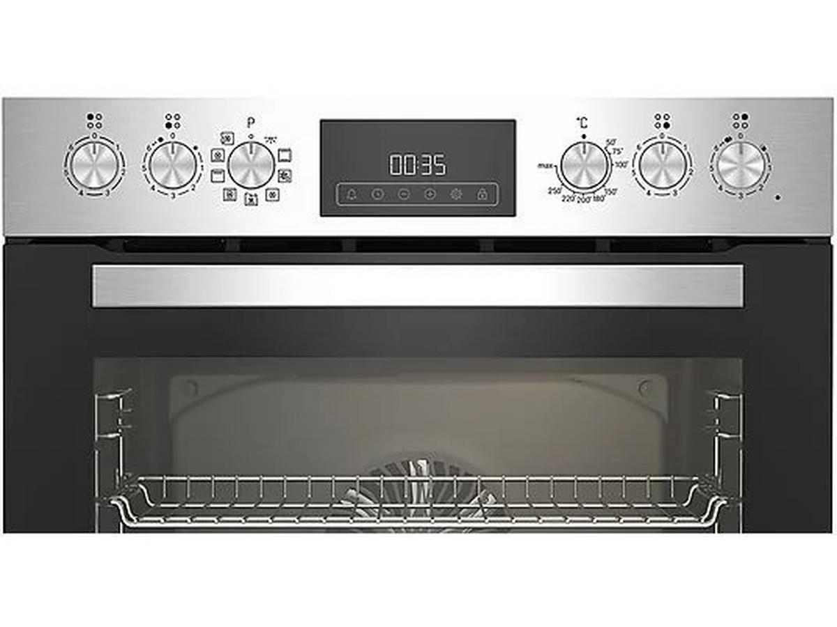 HERDSET HE64090XR  - Edelstahlfarben/Schwarz, Basics, Metall (59,4/59,5/56,7cm) - Elektra Bregenz