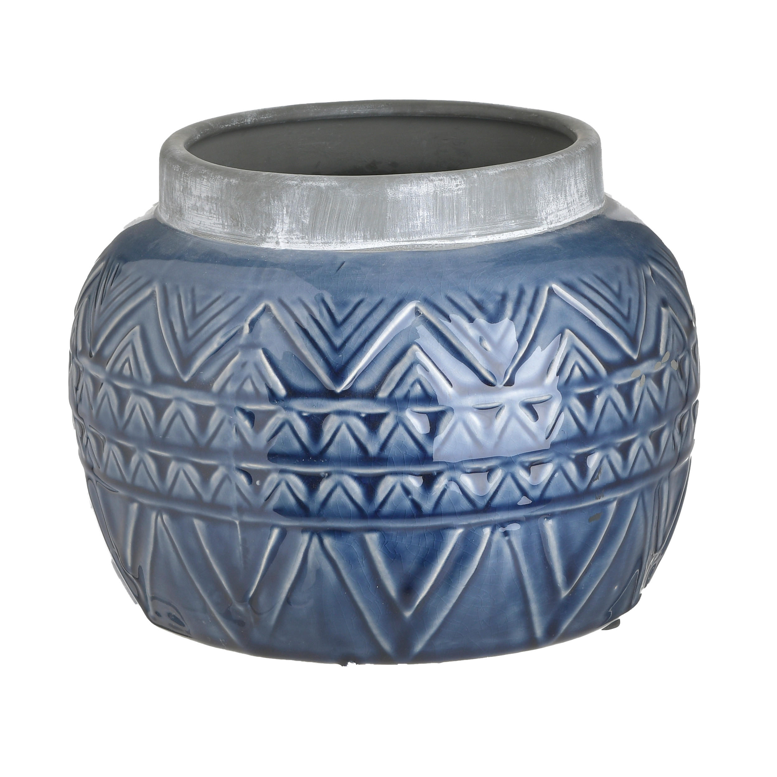 XXXLutz Vase Blau 20x16x20 cm