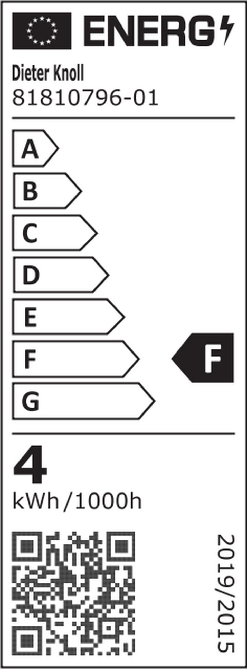 LED-TISCHLEUCHTE 28/24/48 cm   - Schwarz, Design, Glas/Metall (28/24/48cm) - Dieter Knoll