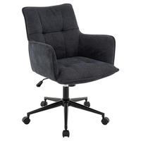 DREHSTUHL Webstoff Anthrazit, Schwarz  - Anthrazit/Schwarz, Design, Kunststoff/Textil (57/84/92/64cm) - Novel