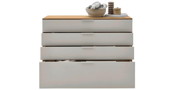 SIDEBOARD  121/88/45 cm 4 Schublade(n)  - Wildeiche/Perlmutt, Design, Holz/Holzwerkstoff (121/88/45cm) - Valnatura