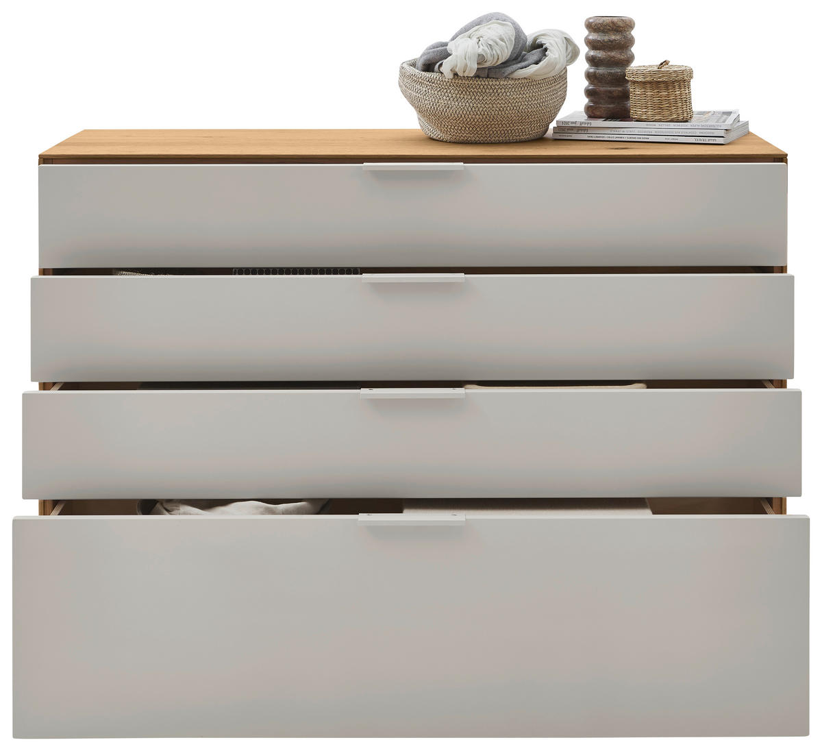 SIDEBOARD  121/88/45 cm 4 Schublade(n)  - Wildeiche/Perlmutt, Design, Holz/Holzwerkstoff (121/88/45cm) - Valnatura