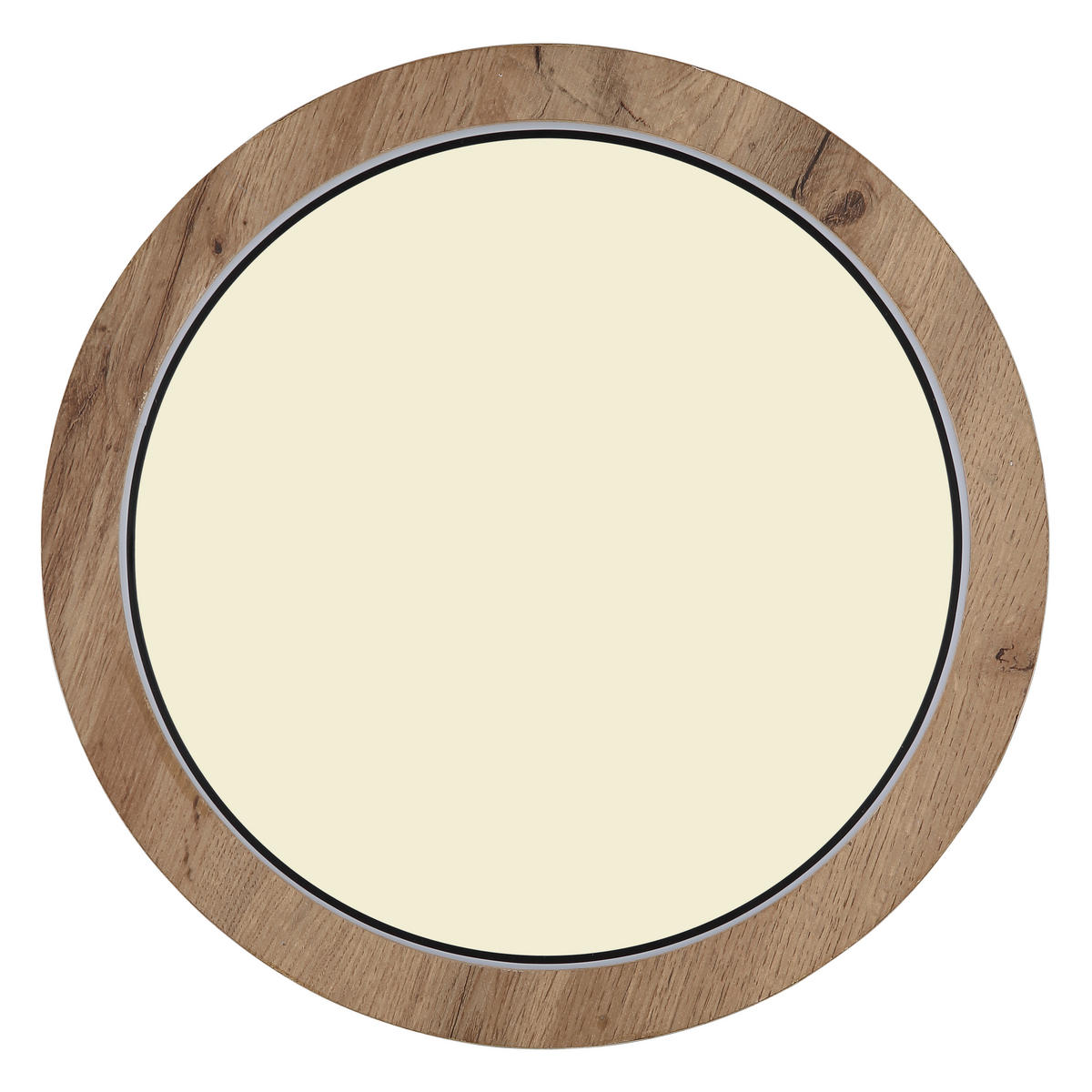 LED-DECKENLEUCHTE 24 W  40/6,5 cm    - Dunkelbraun/Opal, Natur, Holzwerkstoff/Kunststoff (40/6,5cm) - Globo