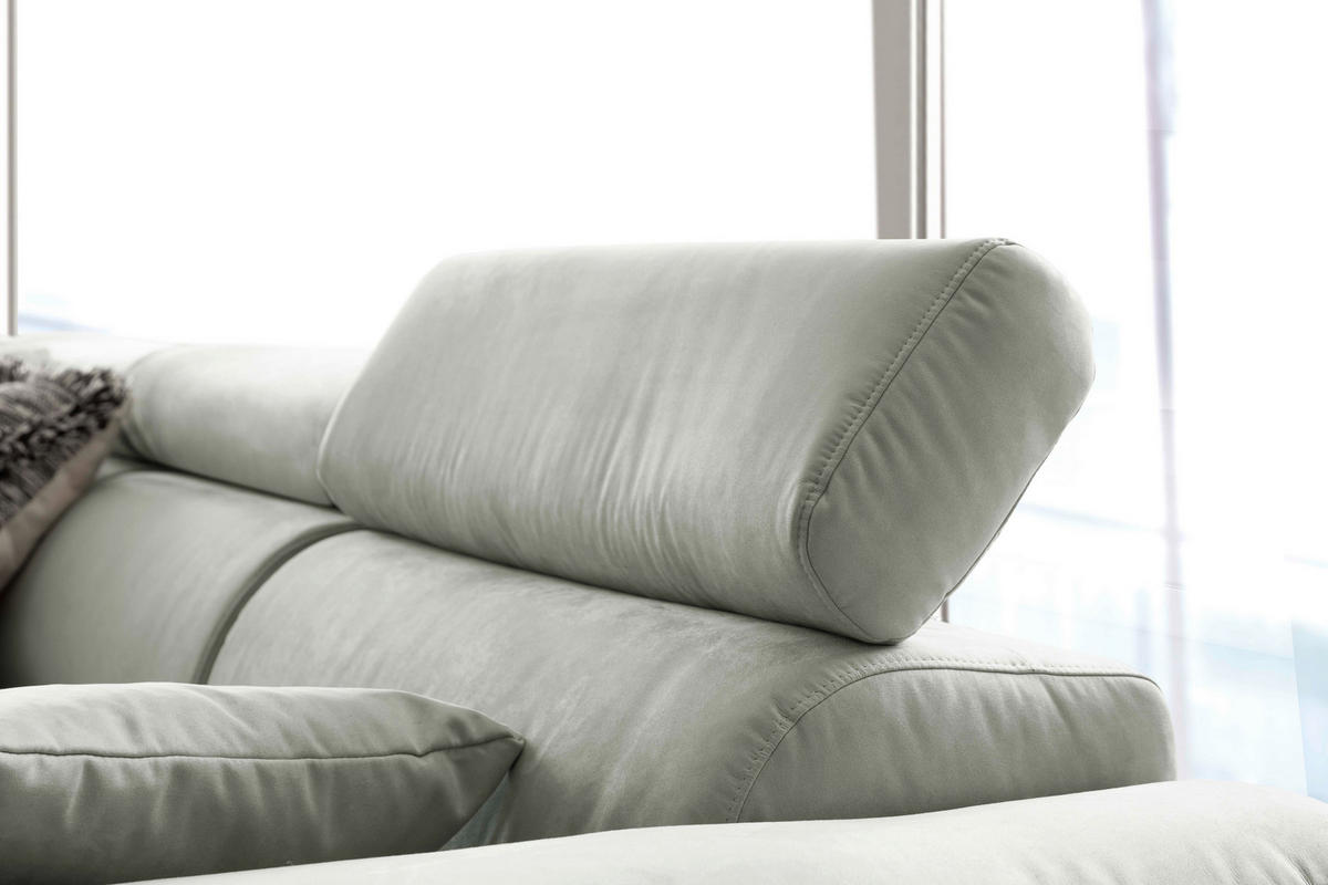ECKSOFA in Mikrofaser Gelb, Orange  - Chromfarben/Gelb, Design, Holz/Textil (205/270cm) - Pure Home Lifestyle