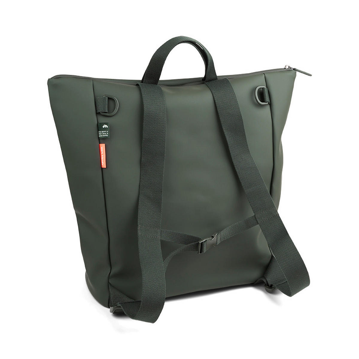 WICKELTASCHE  - Dunkelgrün, Basics, Kunststoff/Textil (40,0/15/45cm)