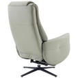 MASSAGESESSEL Echtleder Lederlook Grau    - Grau, Design, Leder/Textil (77/113/90cm) - Xora