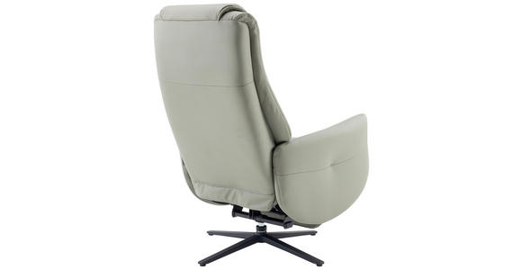 MASSAGESESSEL Echtleder Lederlook Grau - Grau, Design, Leder/Textil (77/113/90cm) - Xora