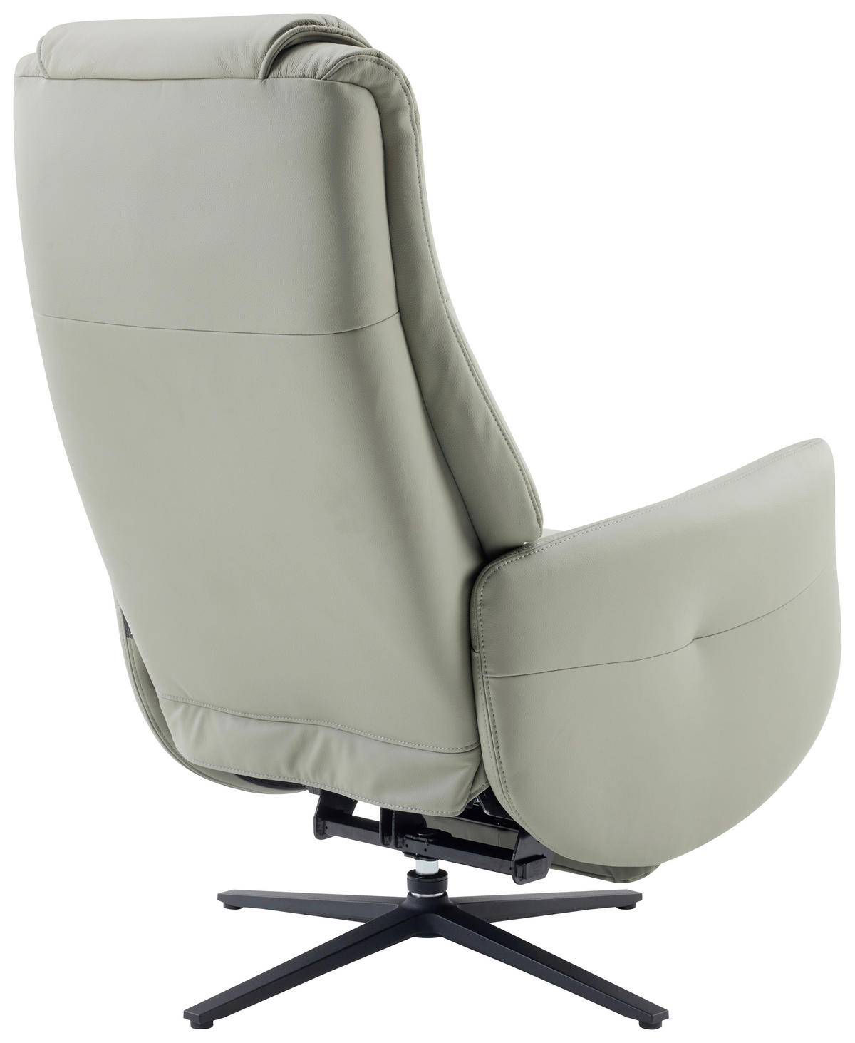 MASSAGESESSEL Echtleder Lederlook Grau    - Grau, Design, Leder/Textil (77/113/90cm) - Xora