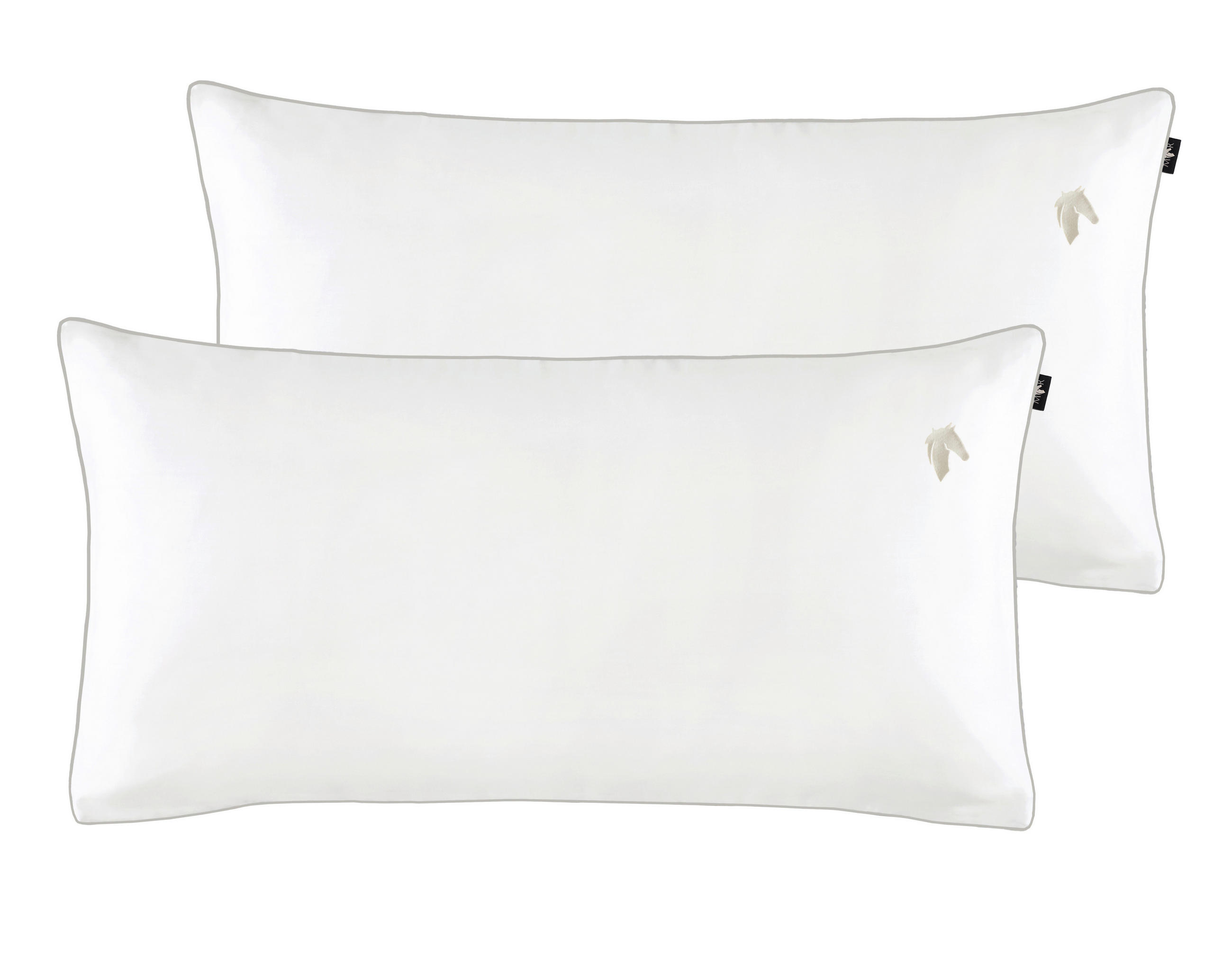 KISSENHÜLLEN-SET Marcel.Remus.Design - Palma weiß 40/80 cm  - Weiß, Design, Textil (40/80cm) - Marcel Remus