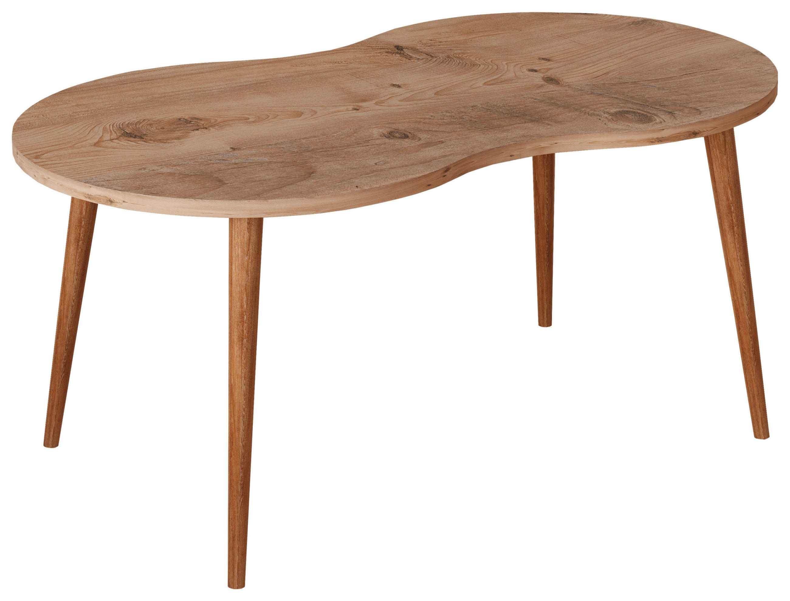 COUCHTISCH 90/41/42 cm organisch Honigeiche  - Honigeiche, Design, Holzwerkstoff (90/41/42cm) - MID.YOU