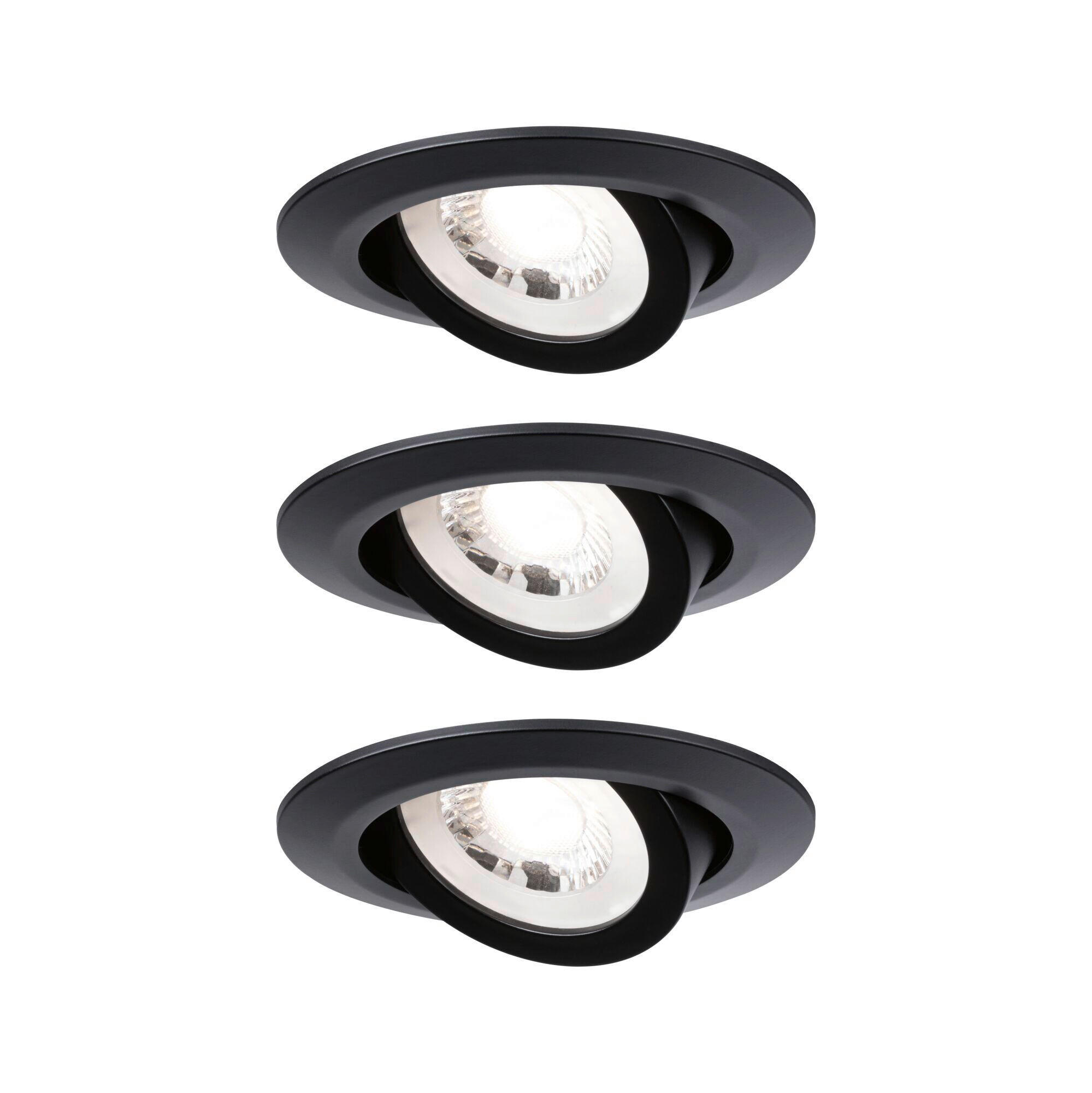 DECKENSTRAHLER 8,2 cm  - Schwarz, Basics, Kunststoff (8,2cm) - Paulmann