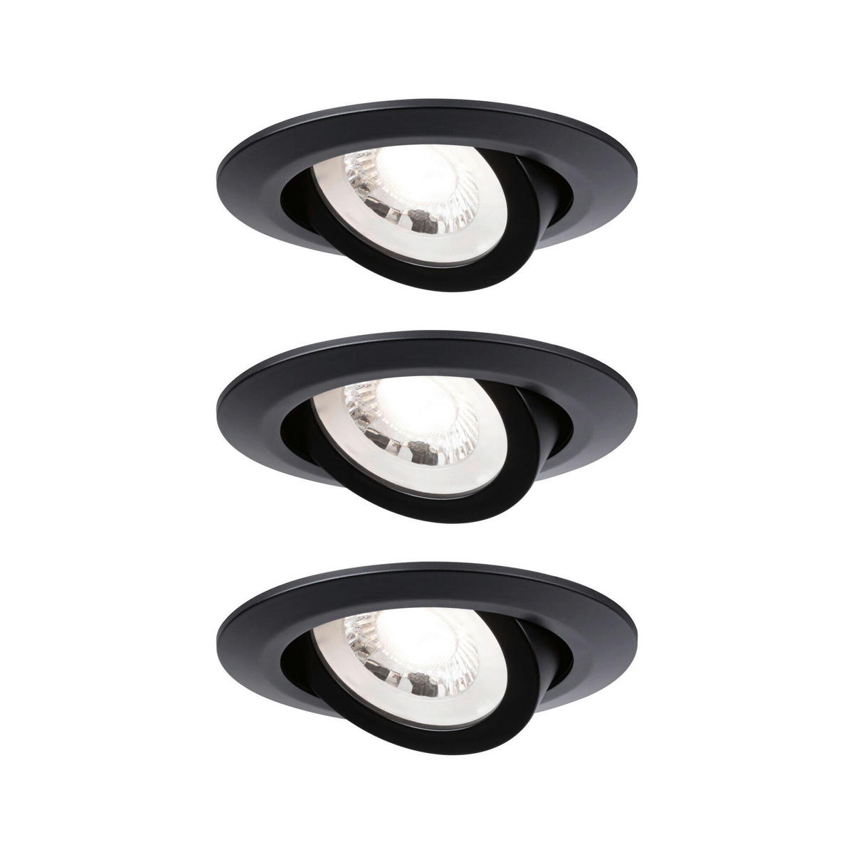 DECKENSTRAHLER 8,2 cm  - Schwarz, Basics, Kunststoff (8,2cm) - Paulmann