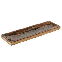 PODNOS    - zlatá/prírodná farba, Basics, drevo (38/12/2cm)