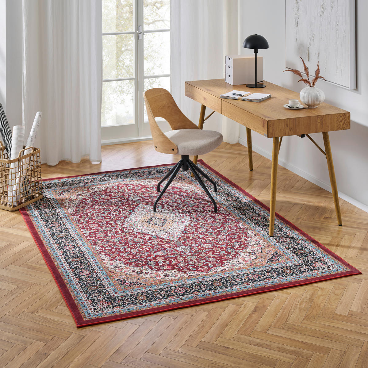 FLACHWEBETEPPICH 190/280 cm Rot  - Rot, LIFESTYLE, Textil (190/280cm) - Novel