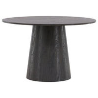 ESSTISCH 120/120/75 cm Nachbildung  Holz rund Braun, Schwarz  - Schwarz/Braun, Design, Holz (120/120/75cm) - Livetastic