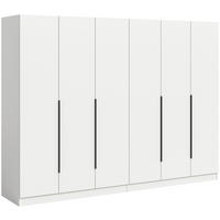 DREHTÜRENSCHRANK  in Weiß  - Schwarz/Weiß, MODERN, Holzwerkstoff (240/181/52cm) - MID.YOU