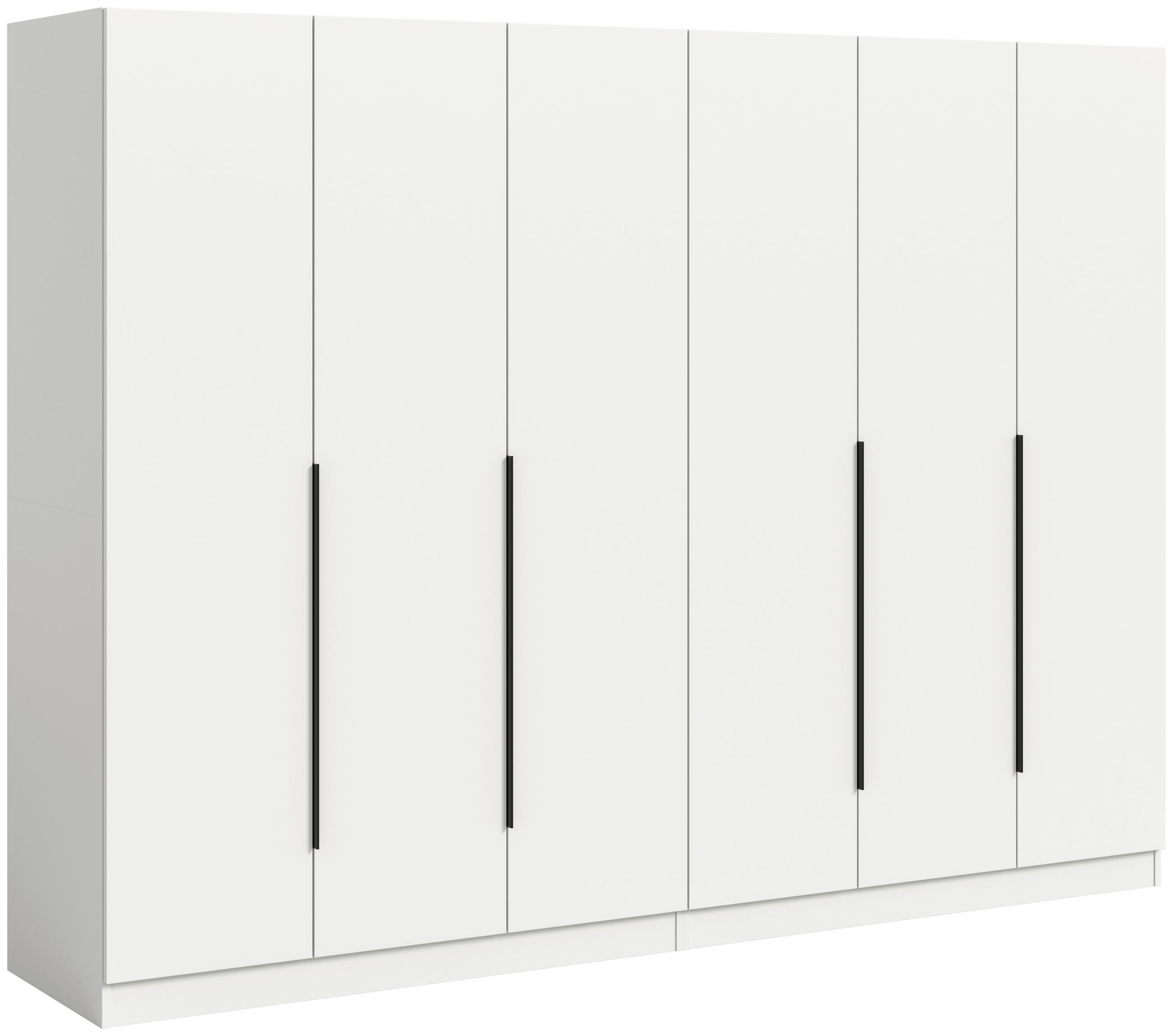 Livetastic Drehtürenschrank Weiß 240x181x52 cm