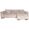 ECKSOFA Rosa Cord  - Braun/Rosa, KONVENTIONELL, Holz/Textil (230/190cm) - Carryhome