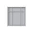 DREHTÜRENSCHRANK 4 -türig Sonoma Eiche - Alufarben/Sonoma Eiche, KONVENTIONELL, Holzwerkstoff/Kunststoff (200/216/58cm) - Hom`in