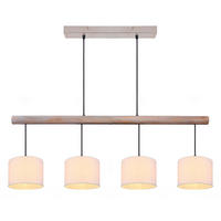 HÄNGELEUCHTE Julius 102/18/120 cm   - Sandfarben/Naturfarben, Natur, Holz/Kunststoff (102/18/120cm) - Novel