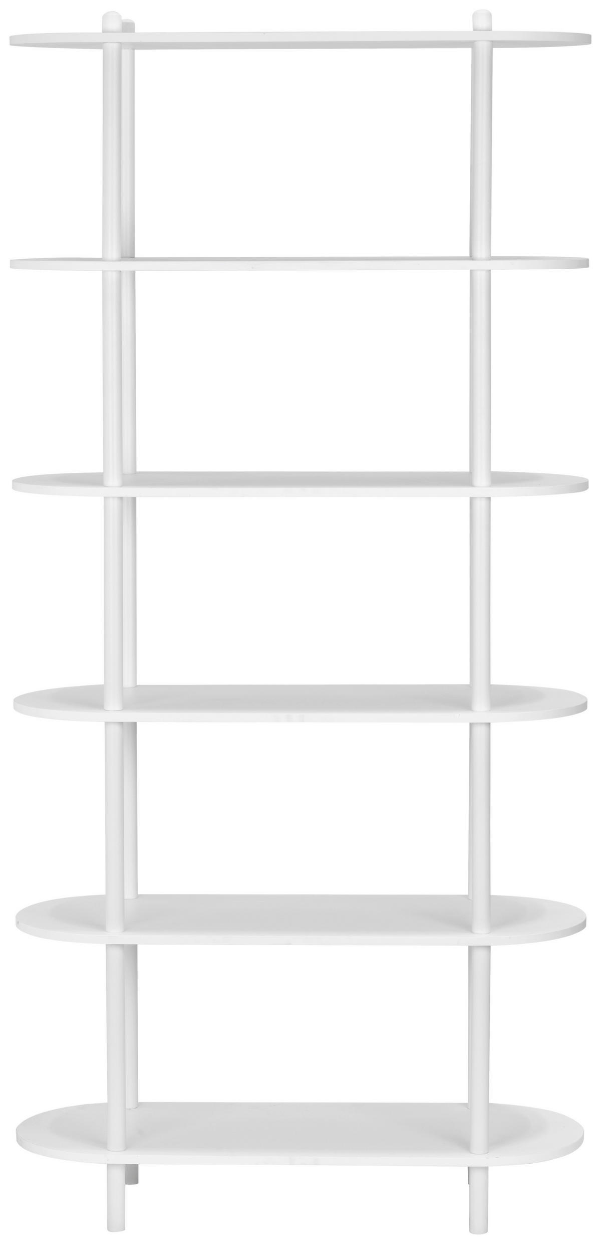 REGAL  90/160/30 cm Weiss  - Weiss, Modern, Holzwerkstoff/Metall (90/160/30cm) - PBJ