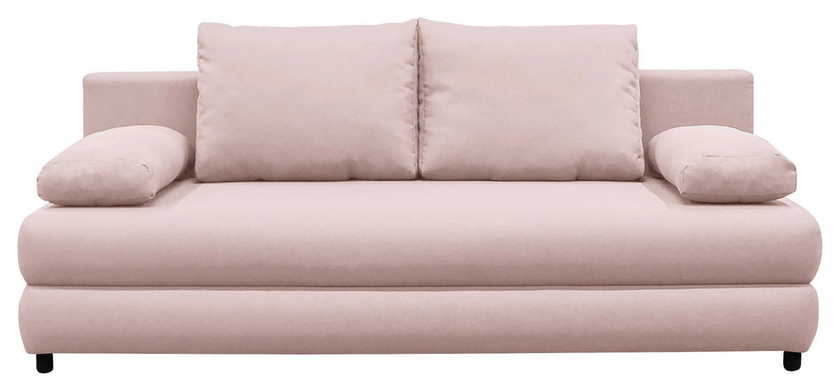 BÄDDSOFFA i vävt tyg rosa  - mintgrön/svart, Design, textil/plast (200/88/87cm) - P & B