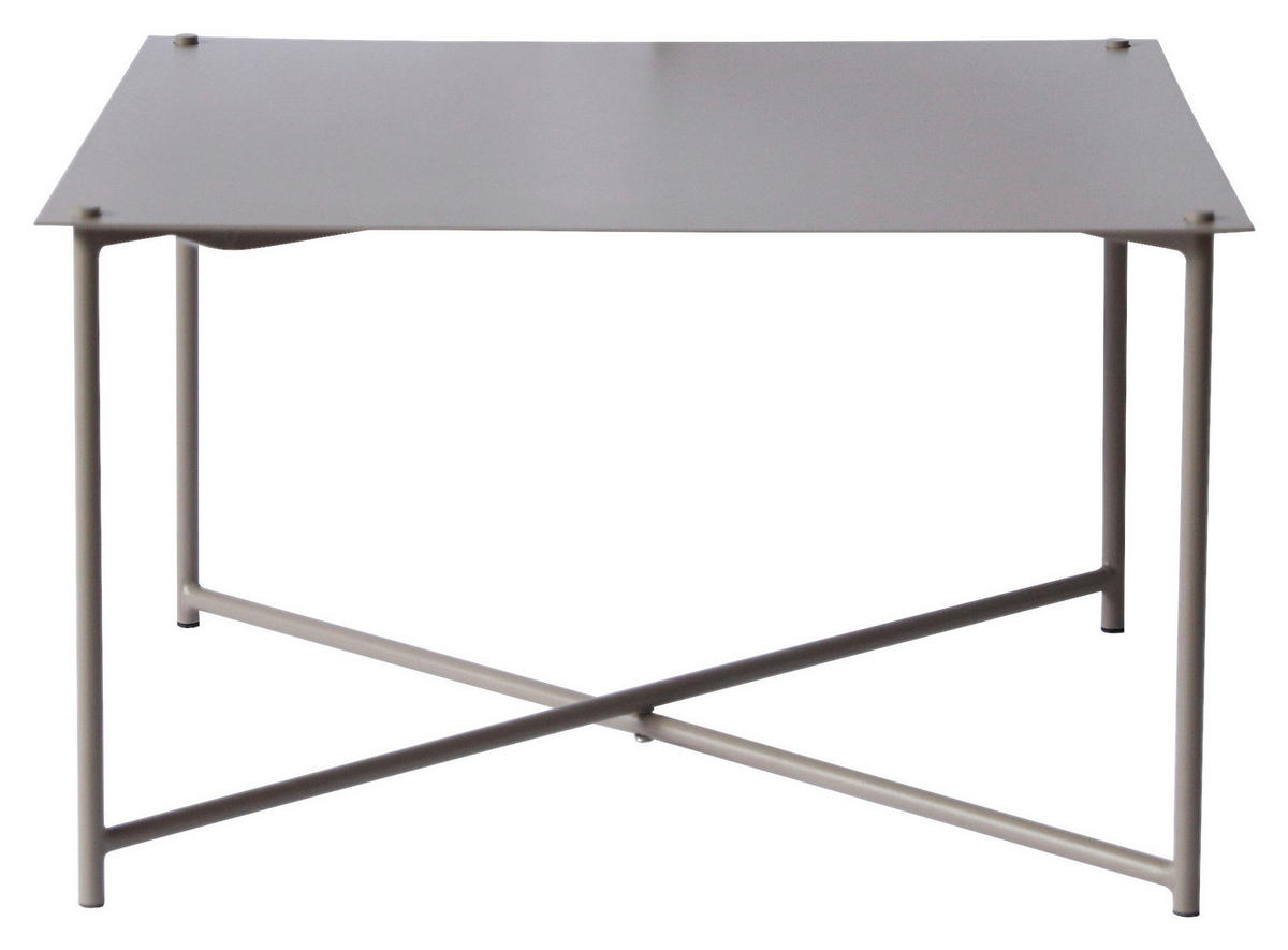 KONFERENČNÍ STOLEK, šedohnědá, kov, 70/70/42 cm - antracitová/šedohnědá, Design, kov (70/70/42cm) - Xora